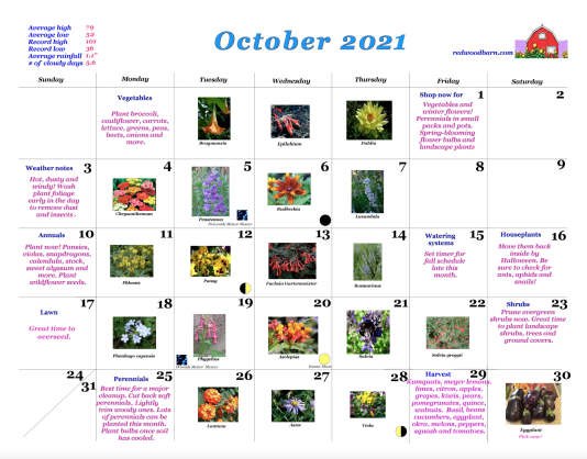 October Calendar