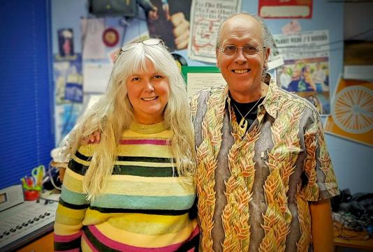 Host Beth Post with with Bay Area musician, composer, and cultural practitioner Pili Moreno
