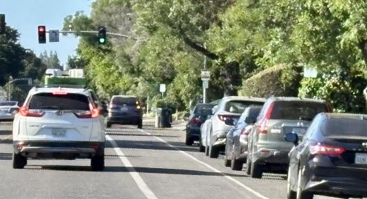 Telephoto view of Anderson Road looking north, May 2026