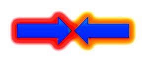 Image of opposing arrows