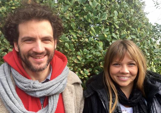 Ernst Oehninger, Valerie Weinborn, of the Davis Night Market