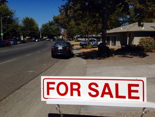 For sale sign in Davis, California