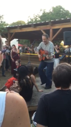 Jonathan Richman Playing at the Butcher Shop