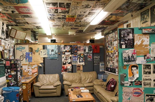 Inside KDVS (photo from UC Davis Magazine)