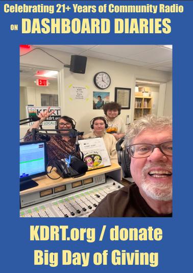 A photo of RayK with his family in the KDRT studio