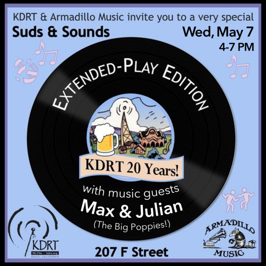 KDRT Spring Fundraiser 2025_Suds & Sounds graphic