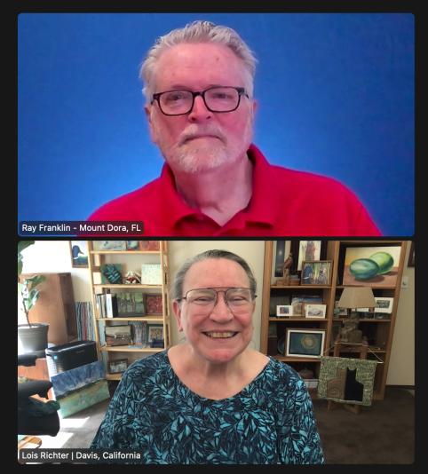 Ray Franklin and Lois on zoom