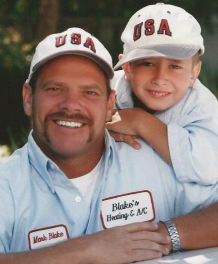 Mark Blake and son