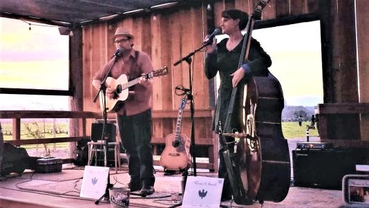 Misner and Smith at Berryessa Brewing in February 2020, right before the pandemic hit