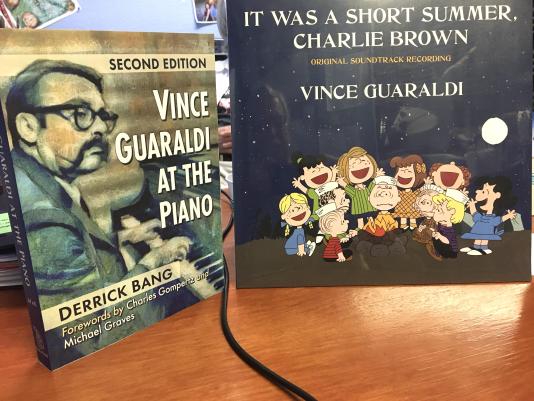 Photo of Vince Guaraldi at the Piano, 2nd edition; and It Was a Short Summer, Charlie Brown LP