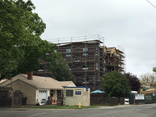 Paul's Place, under construction in Davis, March 30, 2022