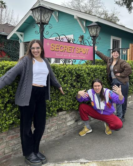 Photo of Toni Rizzo, Harry Greer and Stephanie Peel at Secret Spot
