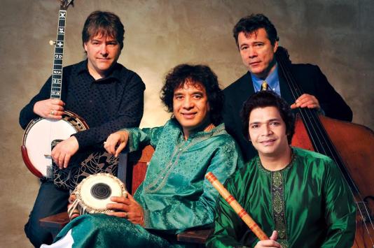 Bela Fleck with Meyer, Hussein, and Chaurasia Appear in Davis