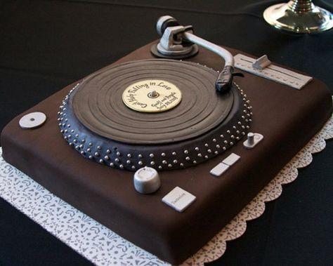 Turntable birthday cake