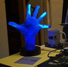 Creepy hand, credit Danny Elfman
