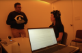 Image from video about amber light research at UC Davis
