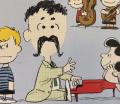 Vince Guaraldi as a Peanuts character, drawn by Charles Schulz, from the cover to The Charlie Brown Suite and Other Favorites (2003 CD)
