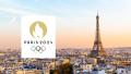 Eiffel Tower and Paris 2024 Olympic logo