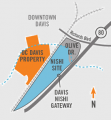 Nishi Gateway location map