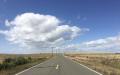 Blue sky, empty road in south central Solano County, photo by Bill Buchanan