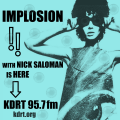 IMPLOSION blue graphic