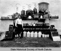 Jugs in historical poto from North Dakota
