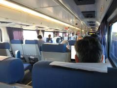 Aboard a regional train near Davis