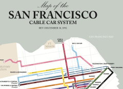 Excerpt of map of SF Cable Cars 1892, by Jake Berman, author of The Lost Subways of North America