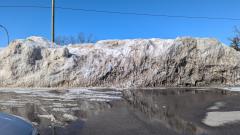 snow bank In Quebec