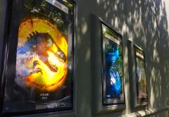Coming attractions posters in Davis, April 2022
