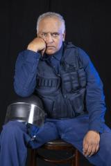 Photo of Michael Gene Sullivan in character