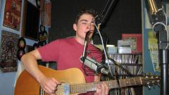 Ryan McBride in the KDRT studio