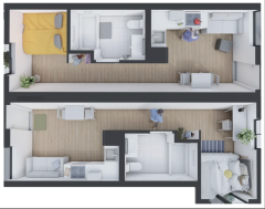 Illustration of tiny homes, from Yolo Community Builders