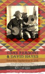 Concert poster, Gene Parsons and David Hayes, Davis, California, Sept. 10